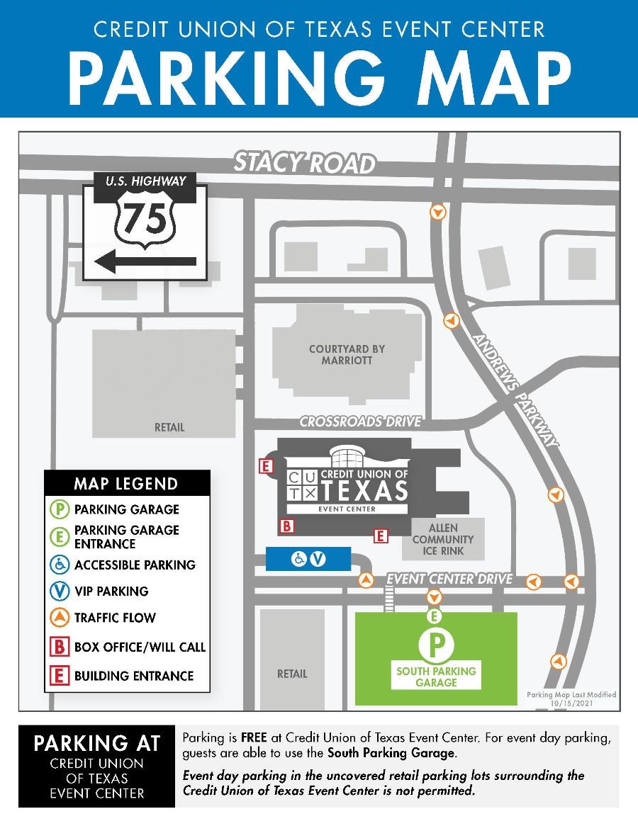 Parking Map for Credit Union of Texas Event Center.jpg