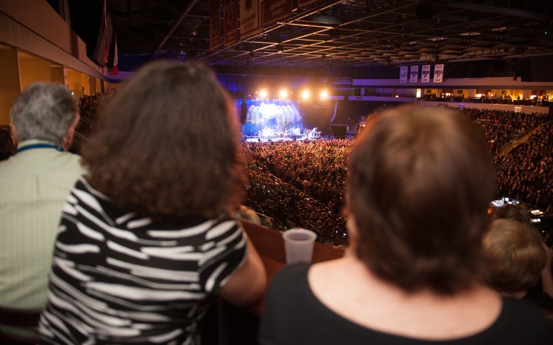 concertgoers spotlight